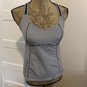 Women’s Nike Striped Sports Razor back Tank Top